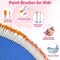 126 Pcs Small Paint Brushes Bulk, Flat and Round Pointed Paint Brushes Set for Kids Craft Brushes for Classroom Acrylic Oil Watercolor Canvas Face Painting